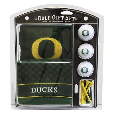 Oregon Ducks Embroidered Golf Gift Set