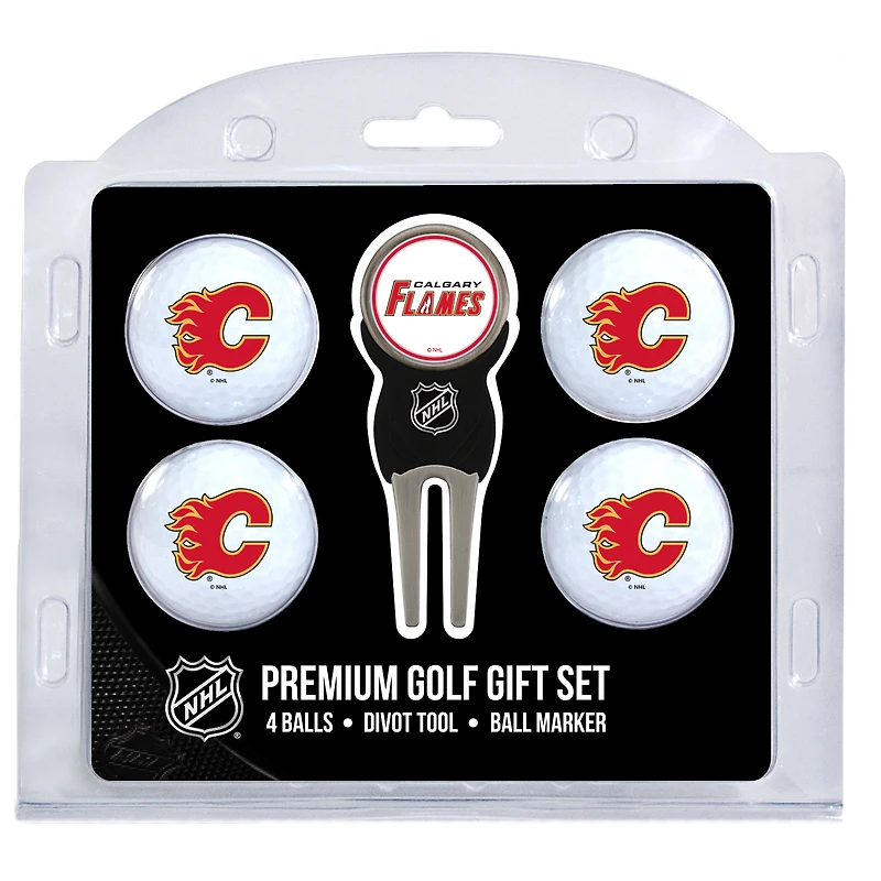 Calgary Flames 4-Ball Gift Set
