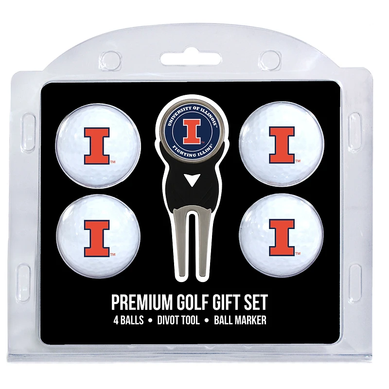 Illinois Fighting Illini 4-Ball Gift Set