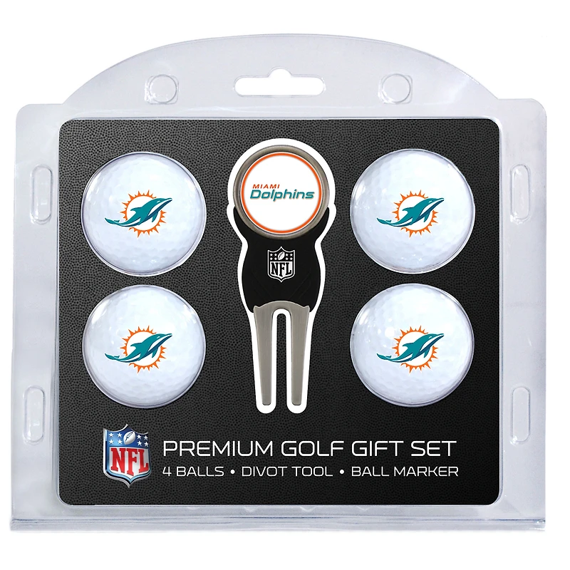Miami Dolphins 4-Ball Gift Set