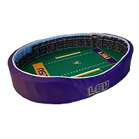 Purple/Gold LSU Tigers 38'' x 25'' x 8'' Large Stadium Oval Dog Bed