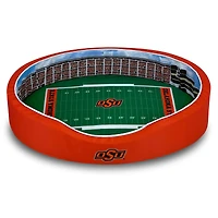 Orange/Black Oklahoma State Cowboys 8'' x 25'' x 38'' Large Stadium Oval Dog Bed