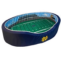 Blue/Gold Notre Dame Fighting Irish 7'' x 22'' x 34'' Medium Stadium Oval Dog Bed