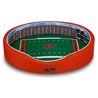 Orange/Black Oklahoma State Cowboys 7'' x 19'' x 23'' Small Stadium Oval Dog Bed