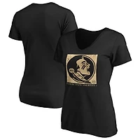 Women's Black Florida State Seminoles OHT Eagle V-Neck T-Shirt