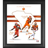 Clemson Tigers Framed 15" x 17" Wide Receivers Franchise Foundations Collage