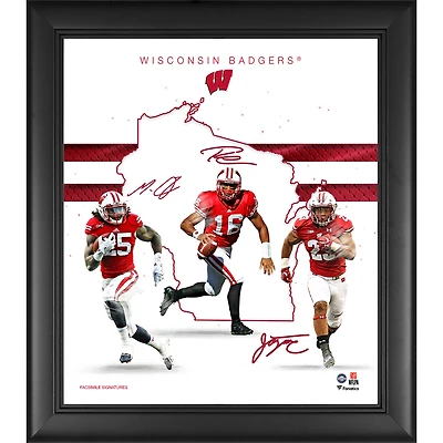 Wisconsin Badgers Framed 15" x 17" Franchise Foundations Collage