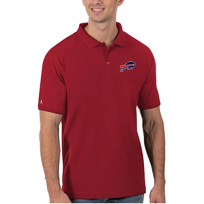 Men's Antigua Red Buffalo Bills Legacy Pique Polo
