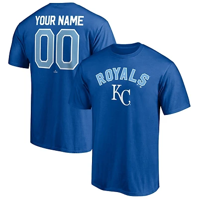 Men's Royal Kansas City Royals Personalized Team Winning Streak Name & Number T-Shirt