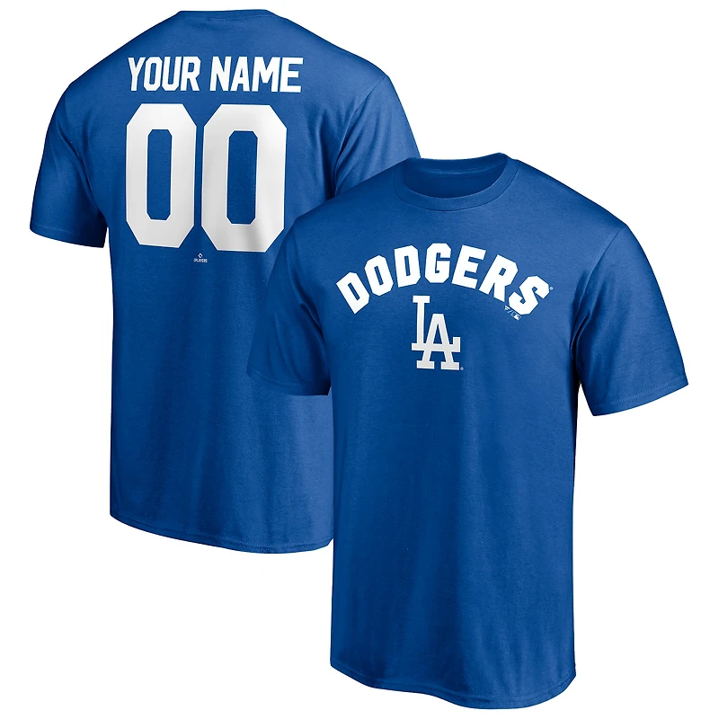 Men's Royal Los Angeles Dodgers Personalized Team Winning Streak Name & Number T-Shirt