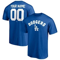Men's Royal Los Angeles Dodgers Personalized Team Winning Streak Name & Number T-Shirt
