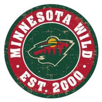Minnesota Wild 22'' Vintage Wall Sign