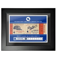 Brooklyn Dodgers 1955 World Series 18'' x 14'' Framed Ticket