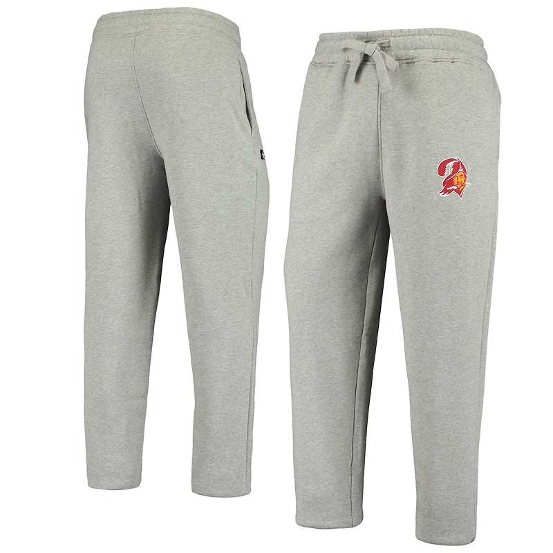 Men's Starter Heathered Gray Tampa Bay Buccaneers Throwback Option Run Sweatpants