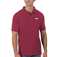Men's Antigua Cardinal Arkansas Razorbacks Legacy Pique Polo