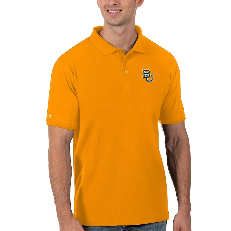Men's Antigua Gold Baylor Bears Legacy Pique Polo