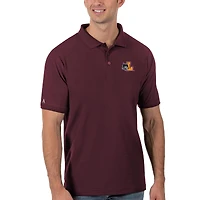 Men's Antigua Maroon Loyola Chicago Ramblers Legacy Pique Polo