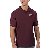 Men's Antigua Maroon Montana Grizzlies Legacy Pique Polo