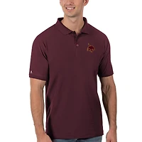 Men's Antigua Maroon Texas State Bobcats Legacy Pique Polo