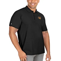 Men's Antigua Black Northern Iowa Panthers Big & Tall Legacy Pique Polo