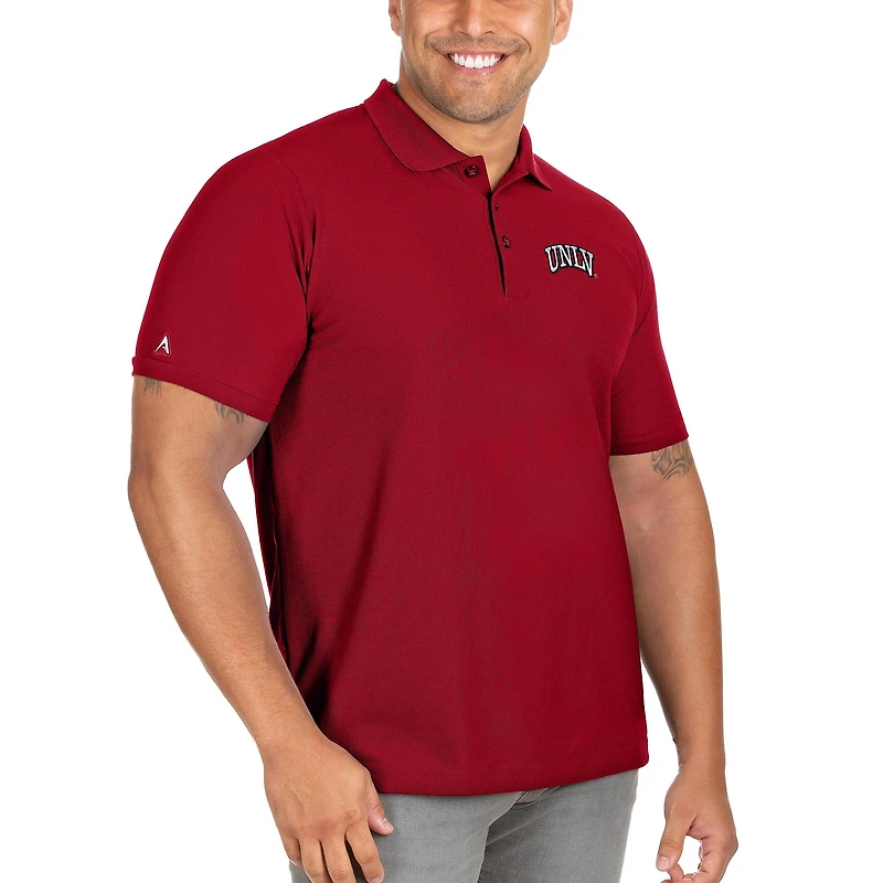Men's Antigua Red UNLV Rebels Big & Tall Legacy Pique Polo
