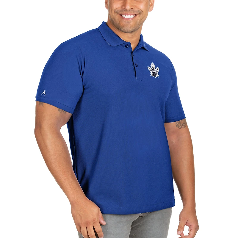 Men's Antigua Royal Toronto Maple Leafs Big & Tall Legacy Pique Polo