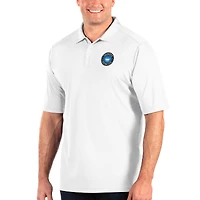 Men's Antigua White Charlotte FC Big & Tall Tribute Polo