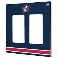 Columbus Blue Jackets Double Rocker Lightswitch Plate