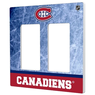 Montreal Canadiens Wordmark Double Rocker Lightswitch Plate