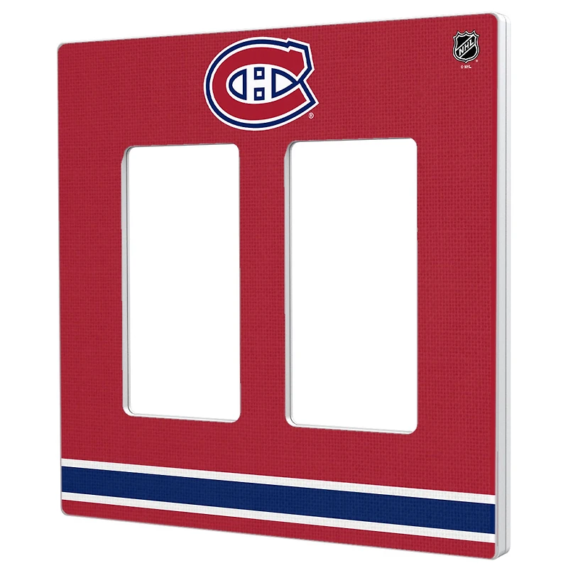 Montreal Canadiens Double Rocker Lightswitch Plate