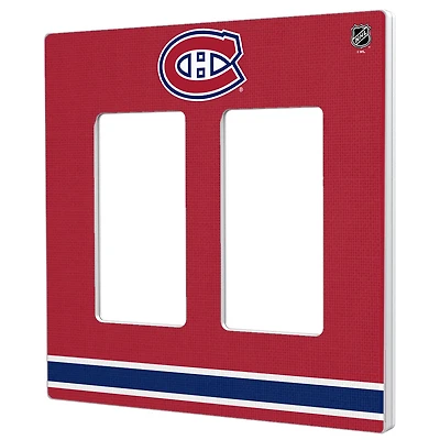 Montreal Canadiens Double Rocker Lightswitch Plate