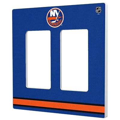 New York Islanders Double Rocker Lightswitch Plate