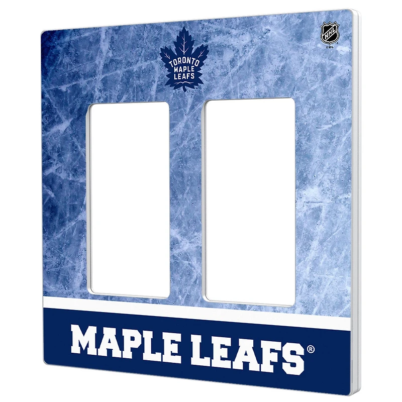 Toronto Maple Leafs Wordmark Double Rocker Lightswitch Plate