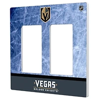 Vegas Golden Knights Wordmark Double Rocker Lightswitch Plate