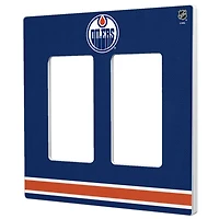 Edmonton Oilers Double Rocker Lightswitch Plate