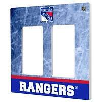 New York Rangers Wordmark Double Rocker Lightswitch Plate