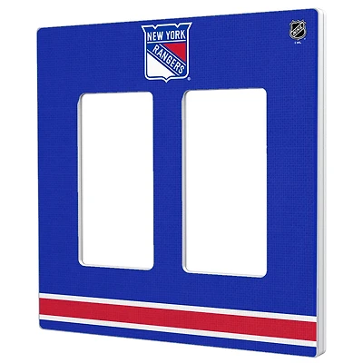 New York Rangers Double Rocker Lightswitch Plate