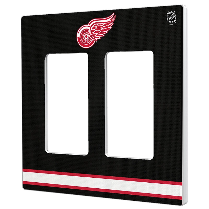 Detroit Red Wings Double Rocker Lightswitch Plate