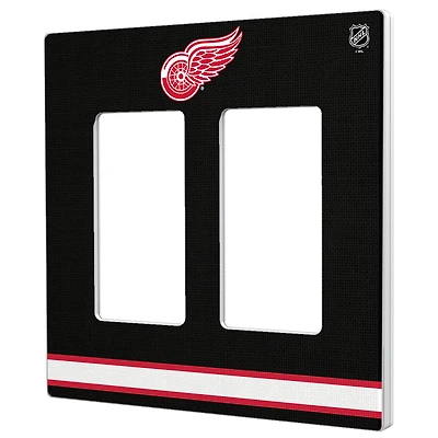 Detroit Red Wings Double Rocker Lightswitch Plate
