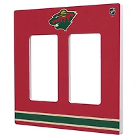 Minnesota Wild Double Rocker Lightswitch Plate