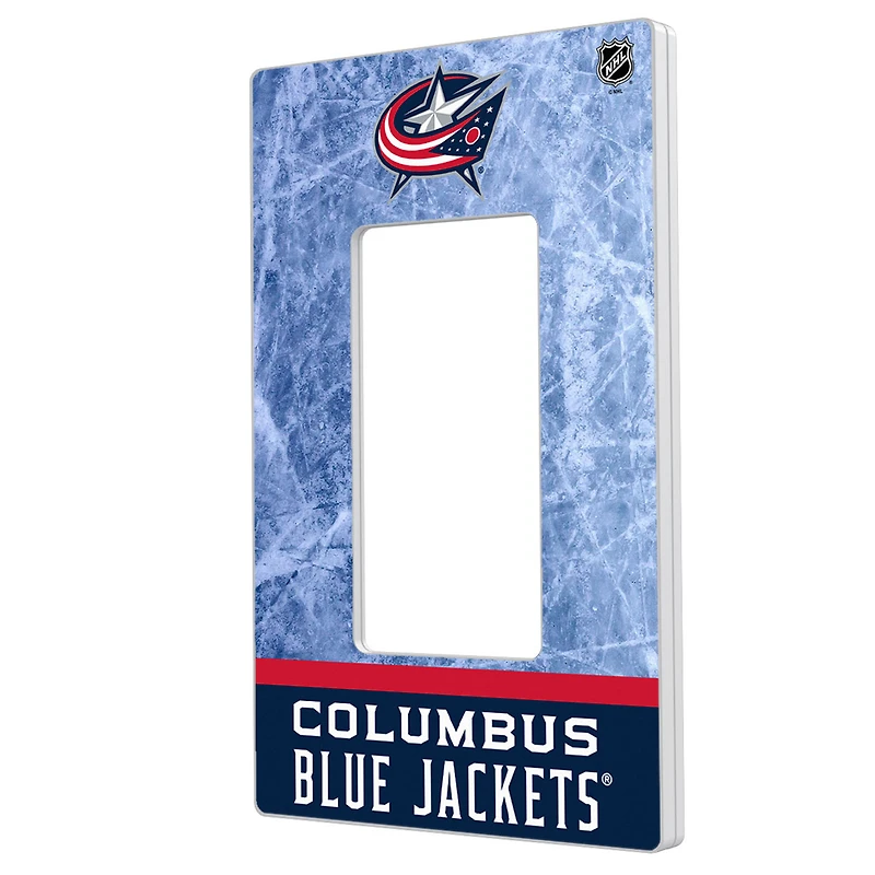 Columbus Blue Jackets Wordmark Single Rocker Lightswitch Plate
