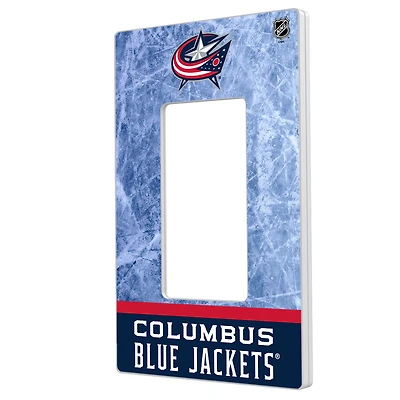 Columbus Blue Jackets Wordmark Single Rocker Lightswitch Plate