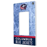 Columbus Blue Jackets Wordmark Single Rocker Lightswitch Plate
