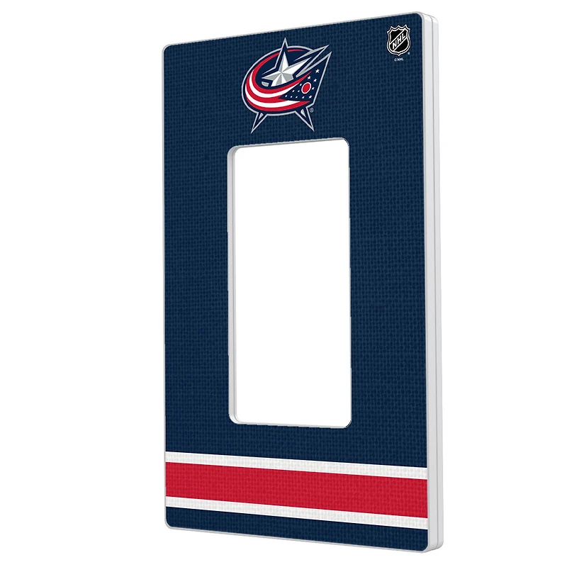 Columbus Blue Jackets Single Rocker Lightswitch Plate