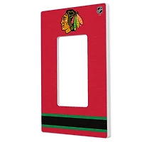 Chicago Blackhawks Single Rocker Lightswitch Plate