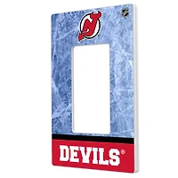 New Jersey Devils Wordmark Single Rocker Lightswitch Plate