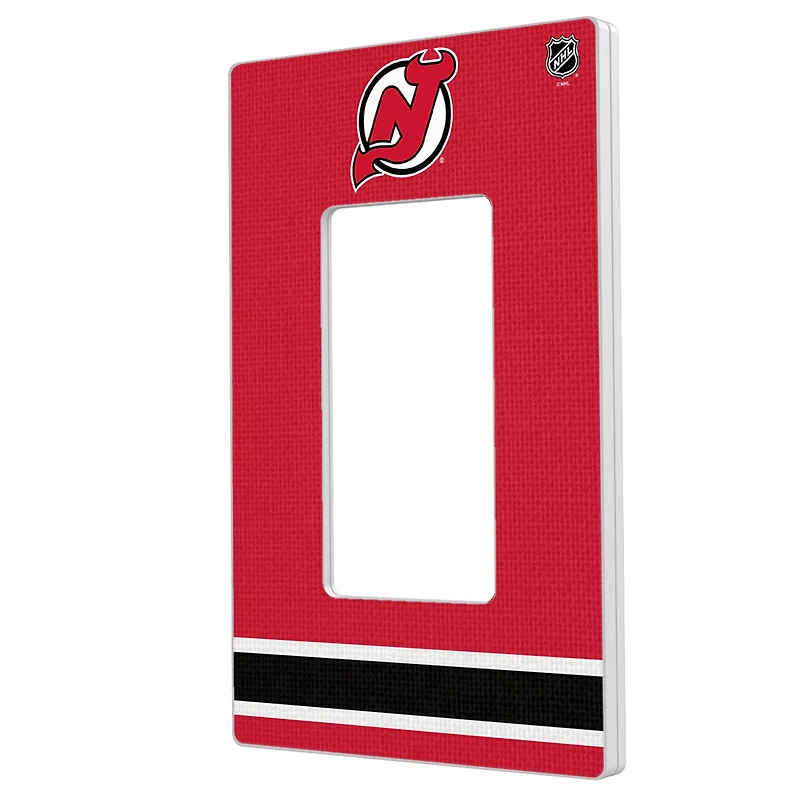 New Jersey Devils Single Rocker Lightswitch Plate