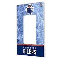 Edmonton Oilers Wordmark Single Rocker Lightswitch Plate