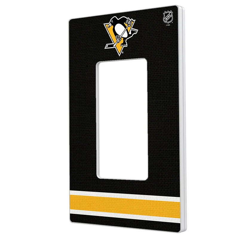 Pittsburgh Penguins Single Rocker Lightswitch Plate