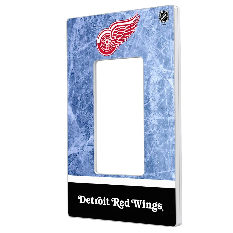 Detroit Red Wings Wordmark Single Rocker Lightswitch Plate